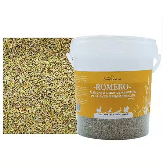 Romero para gallinas y otras aves de corral - Propiedades analgésicas y estimulantes del apetito - 300 g FINCA CASAREJO - 1