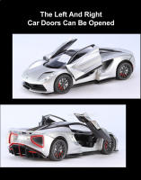 Coche De Juguete Diecast Lotus Eviya 1:24 Con Luz Y Sonido Puertas Abiertas Función De Retroceso Aleación Resistente Para Niños - details 7