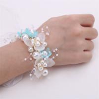 Diadema De Boda Bohemia Para Niñas Adorno De Cabello Con Perlas Y Flores Guirnalda De Novia Aro De Cabeza Joyería De Pelo Regalos Para Niños Estilo Moda Primavera Verano - details 8