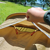 Carpa Ultraligera Para Solos Impermeable Para Acampar Y Senderismo Con Material De Tela 600D Oxford Y Reflectante LIXADA - details 4