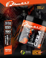 ASSAULT | Creatina en Polvo Sin Sabor 300g+300g | 100% Monohidrato de Creatina Micronizada | No Incluye Dosificador | Sin Añadidos y Libre de Contaminantes | No-GMO, Vegano, Sin Gluten - details 1