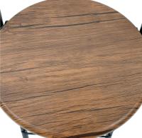 STARLEY-Taburete Plegable con Respaldo - Silla Plegable de Metal y Madera - Ideal para Cocina, Terraza o Jardín (Alto. 80 cm x Largo. 40 cm - Negro) - details 7