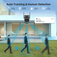 Cámara de vigilancia WiFi 4K 8MP, lente dual, zoom digital 4X, detección humana AI, ONVIF, cámaras IP PTZ de seguridad para exteriores - details 6