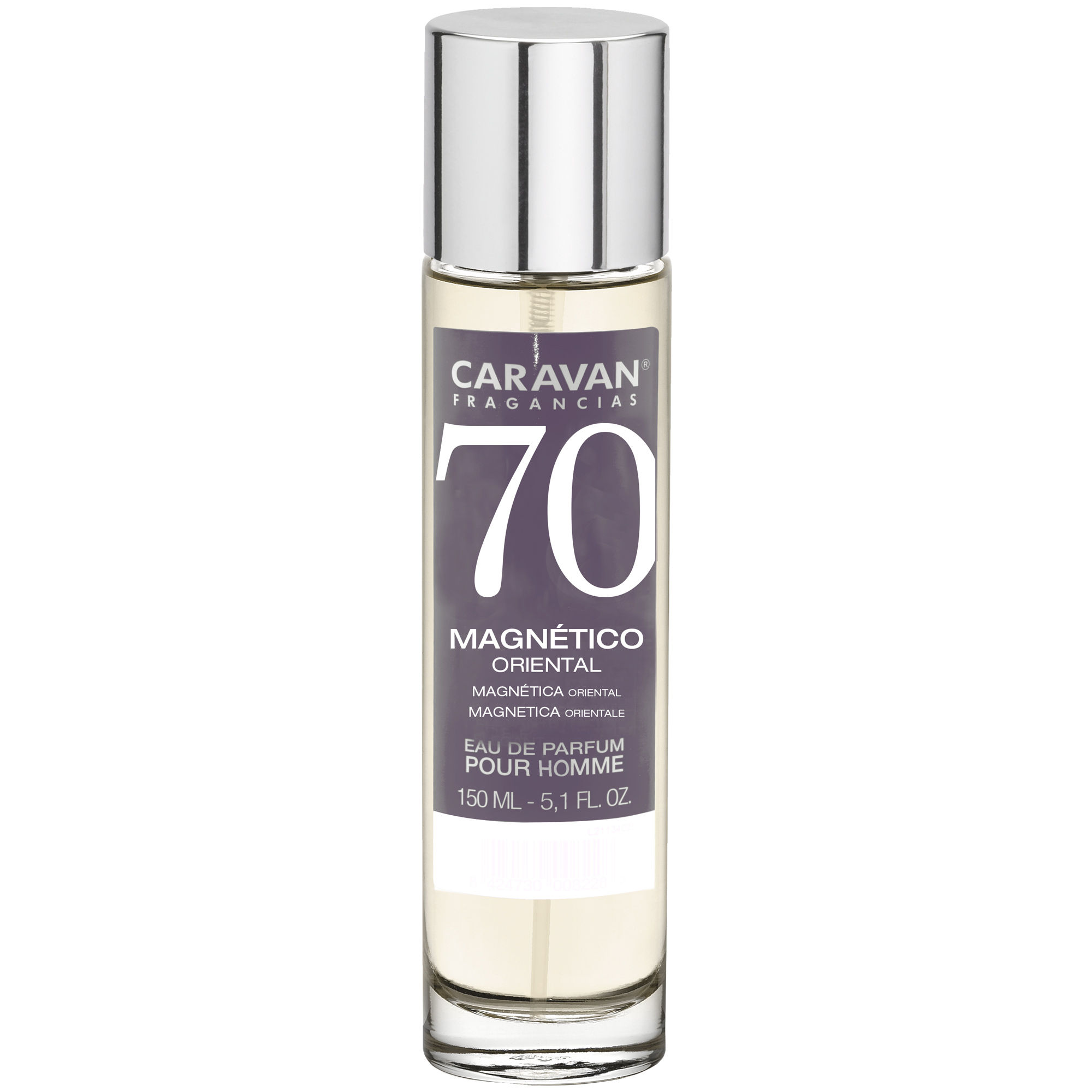 Caravan Perfume de Hombre Nº70 - 150ml. Fragancia Masculina Sutil y Sensual con Notas Frescas y Acorde Amaderado