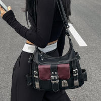 Bolso Bandolera Grande Para Niñas Versátil Suave De Color Contraste Estilo Y2K Para Viajes Compras Y Comunicación - details 1