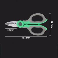 Tijeras Multifuncionales De Acero Inoxidable Con Mango De PP TPR Para Electricistas Herramienta De Pesca De Cable De Alambre - details 1