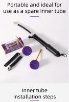 Tubo De Bicicleta Ultraligero De Aluminio OFFBONDAGE Para Rueda De 700C Con Válvula Francesa TPU Largo 60-80mm - details 11