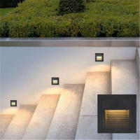 Lámpara De Pared LED Para Escaleras Iluminación Nocturna Interior Y Exterior Decorativa Lámpara De Pasillo Material De Aluminio - details 1