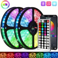 Tira De Luces LED RGB 5V USB 5M 10M Con Control WiFi Bluetooth Para Iluminación De Habitación De Niños Pared Cocina Cadena De Luces - details 0