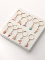Llavero De Animal Marítimo Para Navidad 10 Piezas Con Colgante De Cuerpo De Pez Delfín Caballito De Mar Y Concha Accesorios De Moda Unisex - details 2