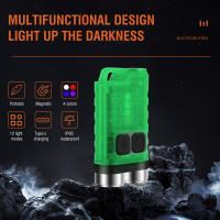 Linterna EDC V3 Lanzador De Luz Portátil Super Brillante 900 Lumens Con Cargador USB Tipo-C Luz De Emergencia Para Camping Y Trabajo - details 6