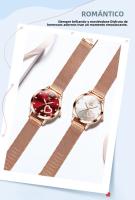 Reloj De Pulsera De Cuarzo OLEVS 5189 Para Mujer Versátil Y De Moda Con Dial De Diamante Resistente Al Agua De Acero Inoxidable Elegante - details 7