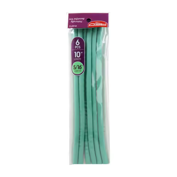 Red Kiss Flexi Rods 10" 5/16" 6 Piezas Pack Green Rulos Flexibles - 1