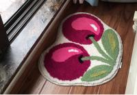 Alfombra De Puerta Con Diseño De Cereza Tufting Suave Y Gruesa Absorbente De Baño Y Cocina Alfombra De Entrada Para Sala De Estar Y Toilette - details 17