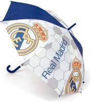 Arditex Paraguas infantil Real Madrid equipo de fútbol, mango de bastón, azul y gris con estampado del escudo - 76 cm - details 0