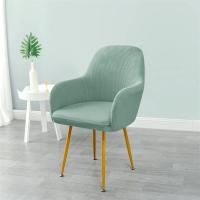 Cubierta De Silla De Cojín De Poliéster Elástico En Color Sólido Protector De Silla Para Hogar Decoración De Comedor - details 2