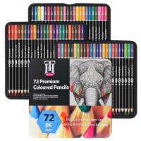 KALOUR Set De Lápices De Colores Profesionales 50/72/180/240/300 Pcs Lápices De Aceite Para Dibujos Y Pintura Artística Suministros Para Colorear - details 72
