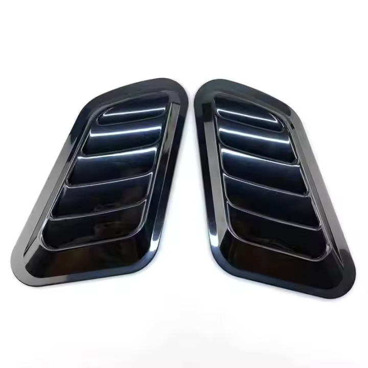 Adorno De Coche Universal En Fibra De Carbono Para Parachoques Y Tapa Del Motor Adhesivo De Entrada De Aire Decorativo Para Coches - 1