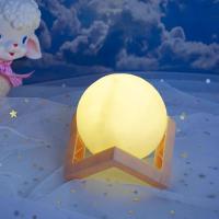 Lámpara Nocturna De Luna Y Planeta Creativa Iluminación Infantil Para Dormitorio Y Sala De Estar Decoración Con Dibujo a Mano - details 11