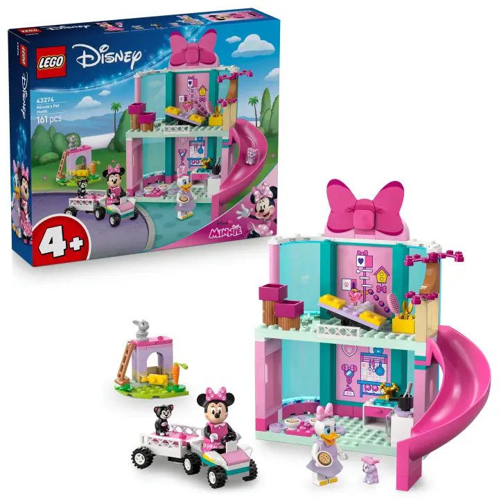 [PREVENTA] LEGO® | Disney Hotel de Mascotas de Minnie Juguete Basado en La casa de Mickey Mouse, Juego Preescolar Construible con 2 Minifiguras, Regalo Para Niños de 4 Años o Más 43274 - 1