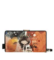 Billetero grande Anekke Alma - Material rígido - Monedero de mujer con cierre de cremallera - Tarjetero con múltiples ranuras - Asa de mano extraíble - Ref. 40709-901 - Mide 18 x 10 x 3 cm - details 0