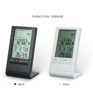 Mini Termómetro Digital Higrómetro Medidor De Temperatura Y Humedad Con Reloj Estación Climática Para Interior Pantalla De Mostrador De Valores Máximos Y Mínimos - details 0
