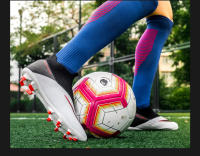 Zapatos De Fútbol Profesionales Para Hombres Ultraligeros Deporte De Entrenamiento Cleats De Fútbol Blanco Negro Talla True Fit Material Superior PU Suela De TPR - details 30