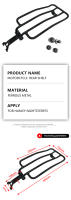 Porta Equipaje Trasero Modificado Para Harley Nightwalker 975 Nightster 975 Rack De Motocicleta Material De Hierro - details 4