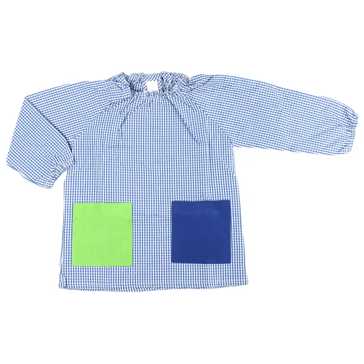 Zimmy - Bata Escolar Infantil - Babi Sin Botones para Niños y Niñas, con Puños y Cuello Elásticos - 1