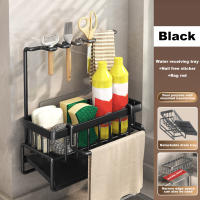 Organizador De Cocina En Acero Inoxidable Estante Para Esponja Y Toalla Soporte Para Grifo Riega Jabón Accesorios De Cocina - details 10