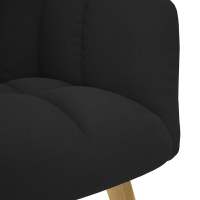vidaXL Sillón de relax de tela negro - details 5