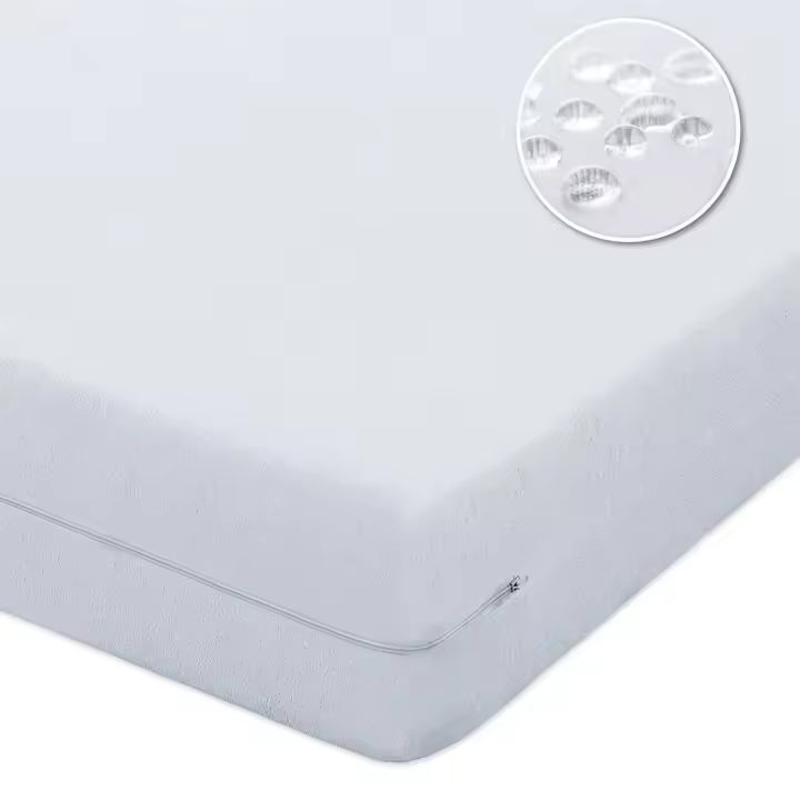 HOMESOL®  Funda de colchón rizo, Elástica, Transpirable, Tratamiento antialérgico con Cremallera. Ideal para Todas Las Alturas. - 1