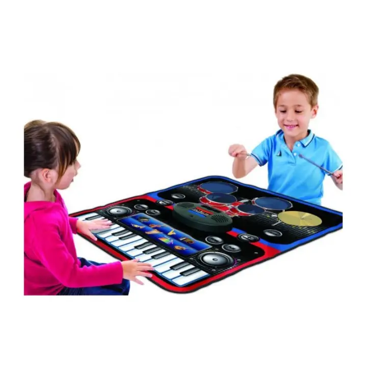 BP Manta Musical para 2 Piano y Batería Playmats - Juego Musical con 14 Melodías Pregrabadas y 13 Instrumentos Adicionales - 1