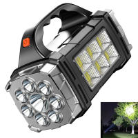 Linterna LED Solar De 5000mAh Con Luz De Trabajo COB Linterna De Camping Impermeable Y Portátil Como Power Bank Recargable USB - details 9