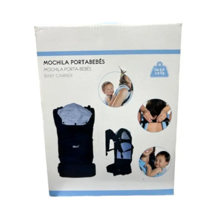 Mochila portabebés - Bbest - Baby Carrier - Compatible con peso de 3,6 a 9 kg - Azul oscuro - Algodón - Unisex - 1