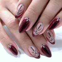 24Pcs Uñas Postizas Blancas En Gradiente Impermeables Presión En Uñas Falsas Cubiertas Completas Reutilizables Para Niñas Diseños Profesionales De Uñas Artísticas - details 33