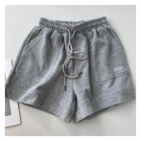 Pantalones Cortos A-line Amplios Con Cinturón Ajustable Para Mujer Estilo Coreano Casual Versátil Para El Hogar Y Deportes - details 17