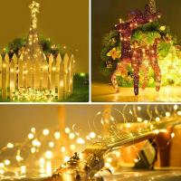 Luces De Fairy LED Con Alambre De Cobre Potenciado Por Batería Para Decoración De Habitación Jardín Bodas Fiesta Cumpleaños - details 6