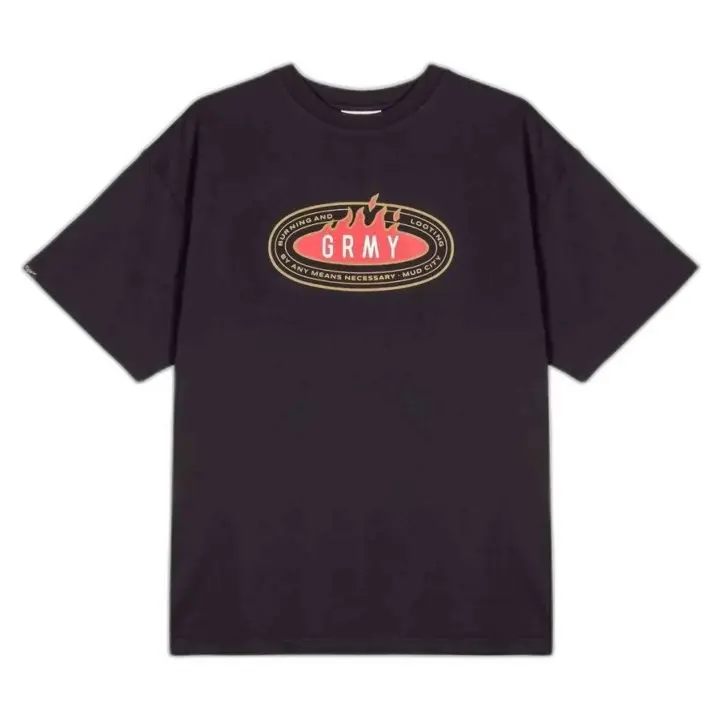 Camiseta de Manga Corta Grimey Voodoo Child The Slight Return Oversized para hombre en color negro - 1