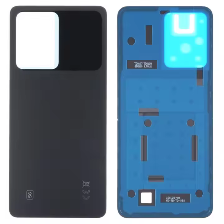 Tapa bateria trasera compatible para Xiaomi POCO X5 5G repuesto trasero negro - 1