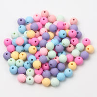 Triturados De Acrílico Mate En Colores Macarón 6/8/10mm Para Creación De Joyas Pulseras Collares Accesorios DIY Forma Redonda - details 1