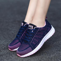 Zapatos Casuales Para Mujer Moda Transpirables Zapatillas Deportivas Planas De Malla Para Hombres Y Mujeres - details 2