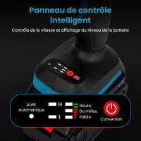 Llave de impacto eléctrica 380N.m, destornillador sin escobillas, 1/2 pulgadas, Compatible con batería Makita de 18V, herramientas eléctricas - details 1