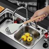 Set De Utensilios De Cocina Ecológicos De Silicona 12PCS Incluye Espátulas Cuchara Batidor Con Mango De Madera No-Artritis Para Cocina - details 7