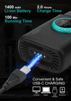 VGR Shaver Profesional Para Barba Trimmer Eléctrico Reciprocante LED Para Hombres V-377 Corte Rápido 9000 RPM Recargable Universal 120 Minutos De Uso - details 6