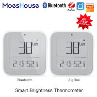 Sensor De Temperatura Y Humedad Inteligente ZigBee MoesHouse Con Control Por App Tuya Luz De Iluminación Ajustable Y Detector De Temperatura - details 0