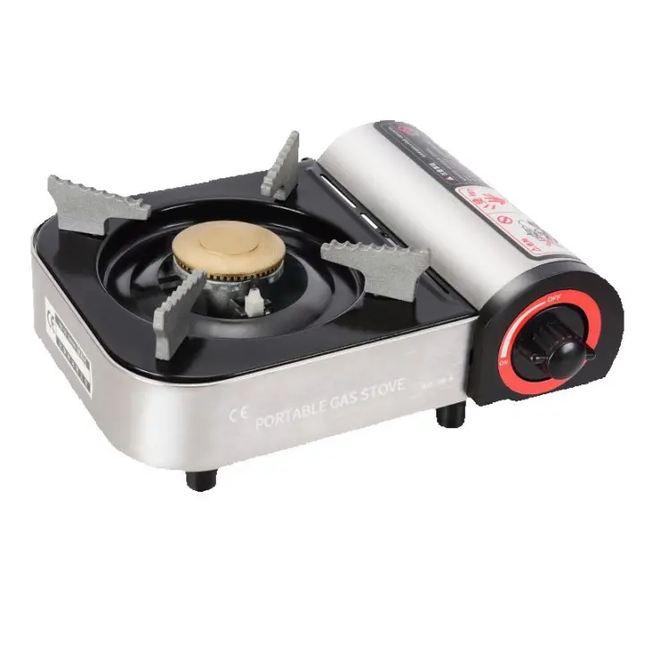 Mini estufa de gas, estufa de gas doméstica, estufa de gas para exteriores, estufa de gas portátil para automóviles, estufa de gas portátil para cocinar a gas en campamentos. Compatible con cartuchos o cilindros - 1