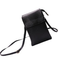 Bolso Bandolera De Cuero PU Para Mujer Bolso De Mano Pequeño Con Teléfono Móvil Estilo Messenger Color Sólido Cierre De Cremallera Y Hebilla - details 11