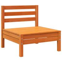 vidaXL Sofá de jardín sin reposabrazos madera maciza Douglas Marrón cera, Douglas natural, Impregnado natural Conjunto Terraza Muebles Jardín Exterior Juego de Muebles de jardín Mueble Jardín Exterior Muebles de Salon Exterior - details 2