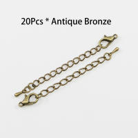 Cadena De Extensión Para Joyería DIY Con Cierre De Langosta 50-70mm 10-20 Piezas Conector Para Pulseras Y Collares Metal Aleación De Zinc - details 8